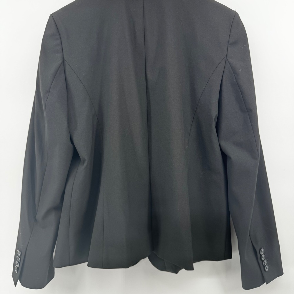 Ann Taylor Black Two-Button Blazer Lined Jacket Women Sz 12 Professional Career - Picture 10 of 12